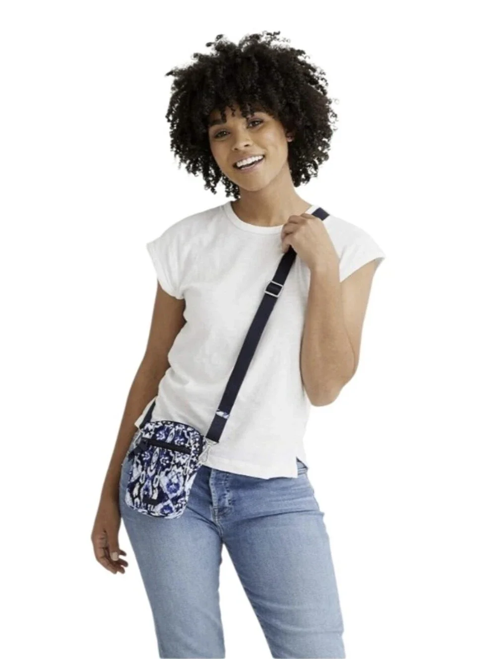 Vera Bradley Ikat Island Women's Cotton Small Convertible Crossbody Purse